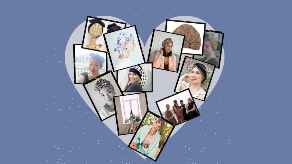 ヘッドウエアを楽しむ女性達